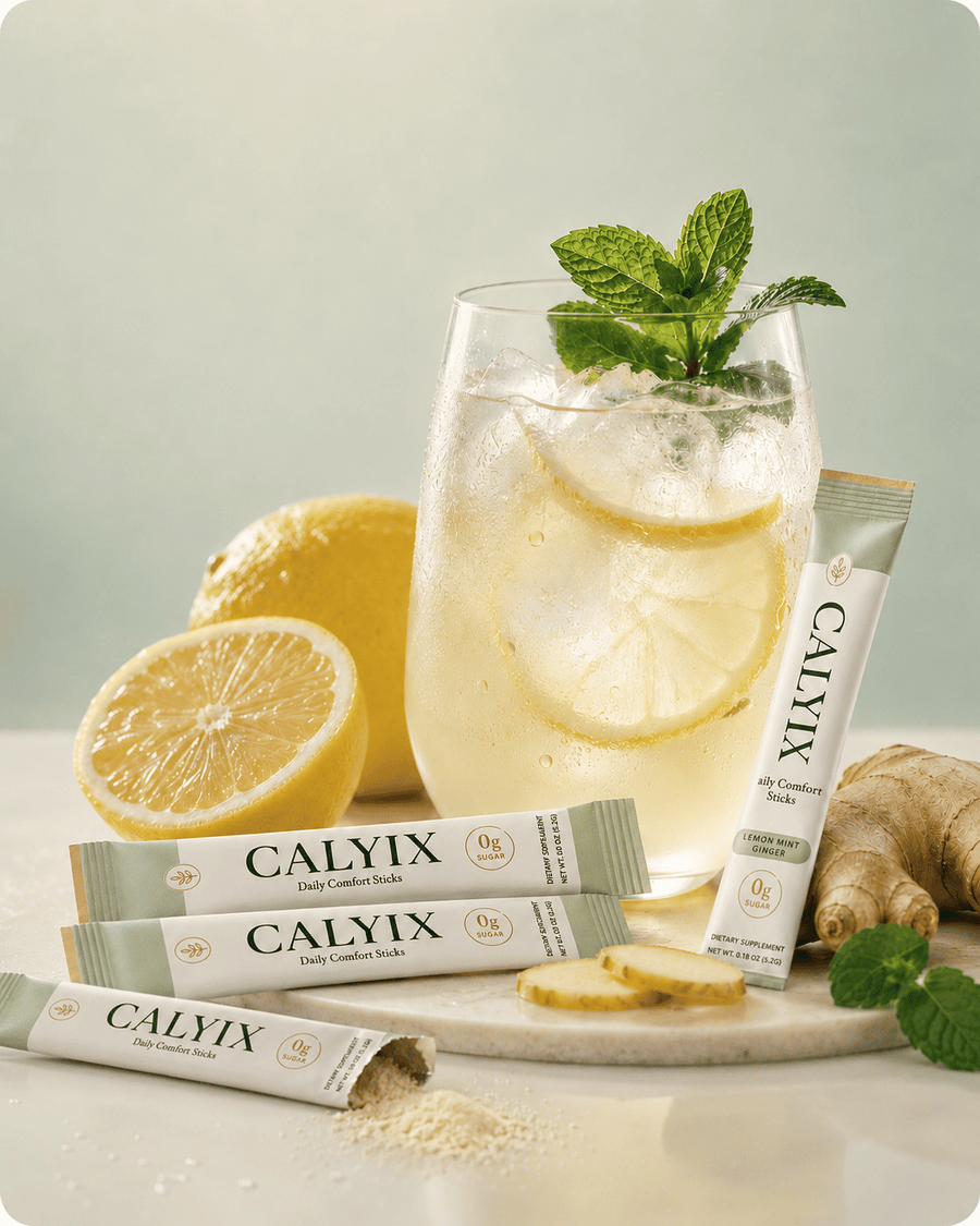 CALYIX Lemon Mint Ginger flavor